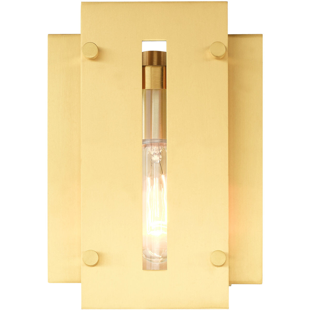 Utrecht 1 Light 10 inch Satin Brass Outdoor Wall Lantern