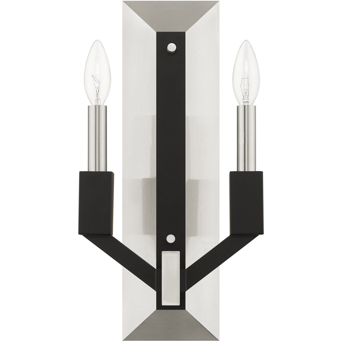 Beckett 2 Light 8 inch Brushed Nickel ADA ADA Double Sconce Wall Light