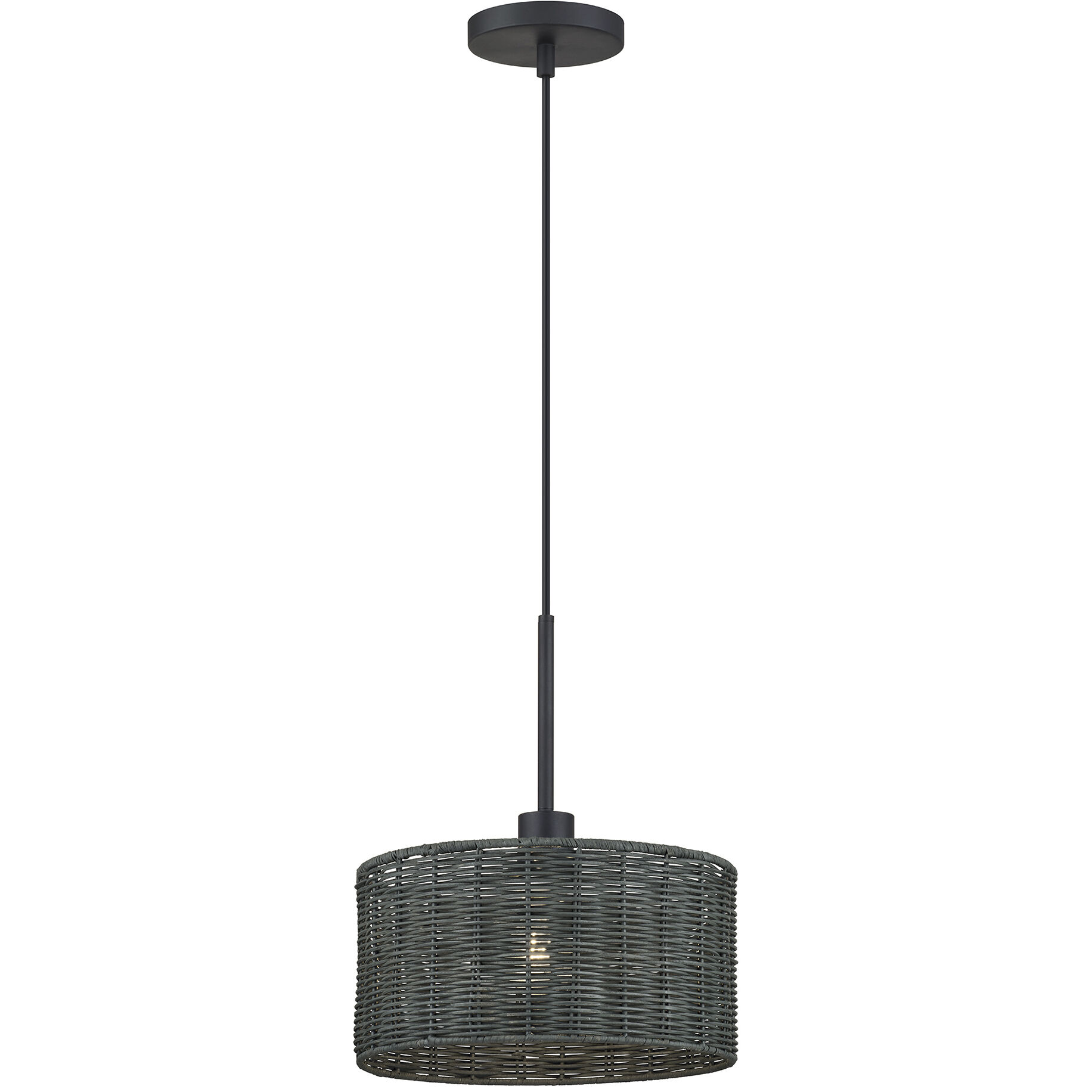 Weavington 1 Light 12 inch Black Pendant Ceiling Light