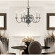 Williamsburgh 6 Light 24 inch Scandinavian Gray Chandelier Ceiling Light