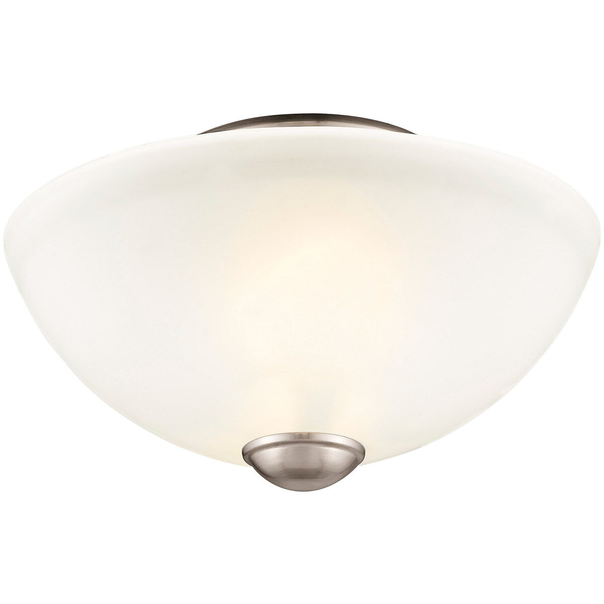 Somerset 2 Light 11 inch Brushed Nickel Semi-Flush Mount Ceiling Light