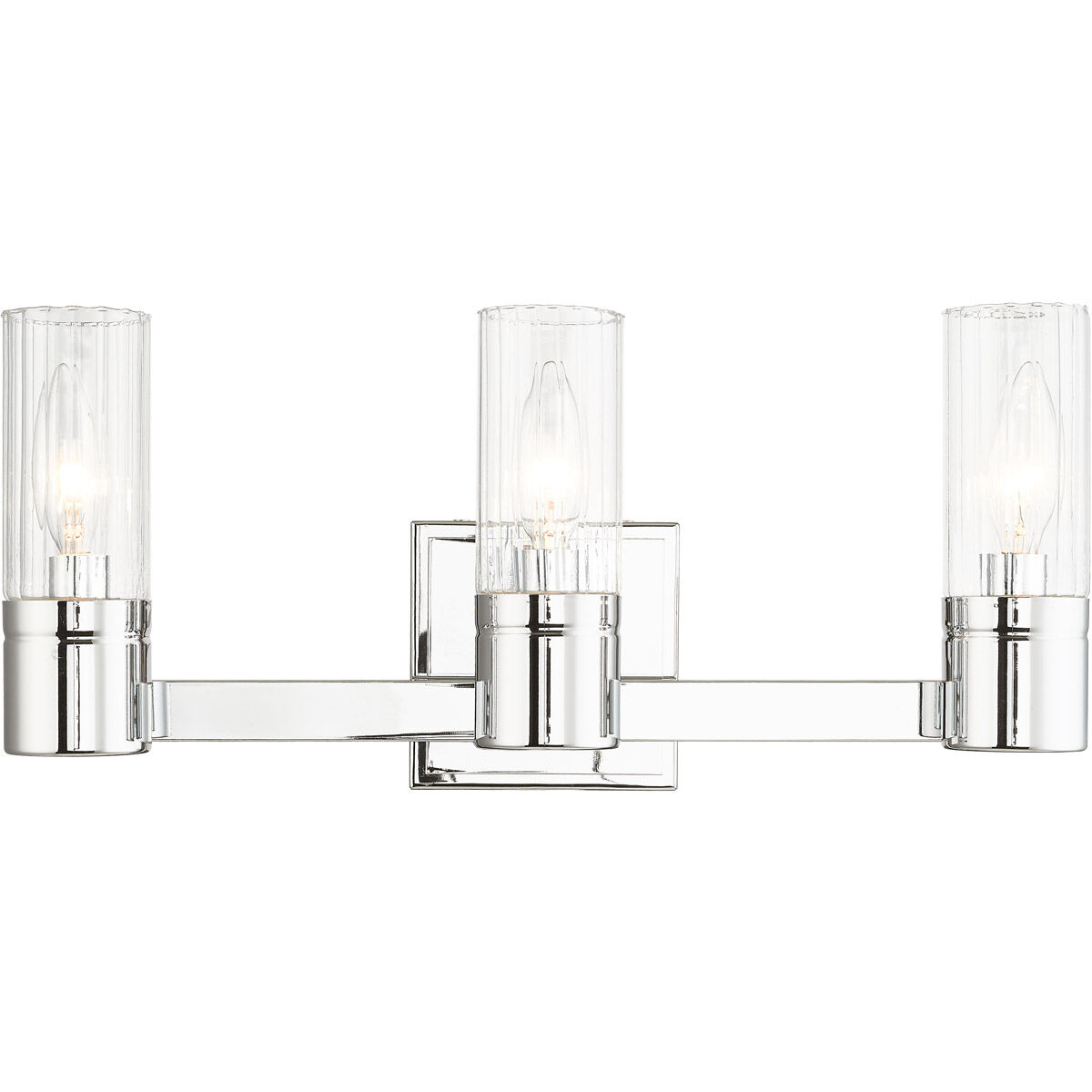 Midtown 3 Light 18 inch Polished Chrome Bath Vanity Wall Light