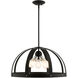 Stoneridge 5 Light 24 inch Textured Black Pendant Chandelier Ceiling Light