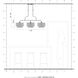 Manorwood 3 Light 12 inch English Bronze Extra Large Linear Chandelier Ceiling Light, Extra Large
