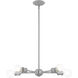 Lansdale 5 Light 19 inch Nordic Gray with Brushed Nickel Accents Chandelier Ceiling Light