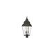 Exeter 3 Light 28 inch Black Outdoor Post Top Lantern