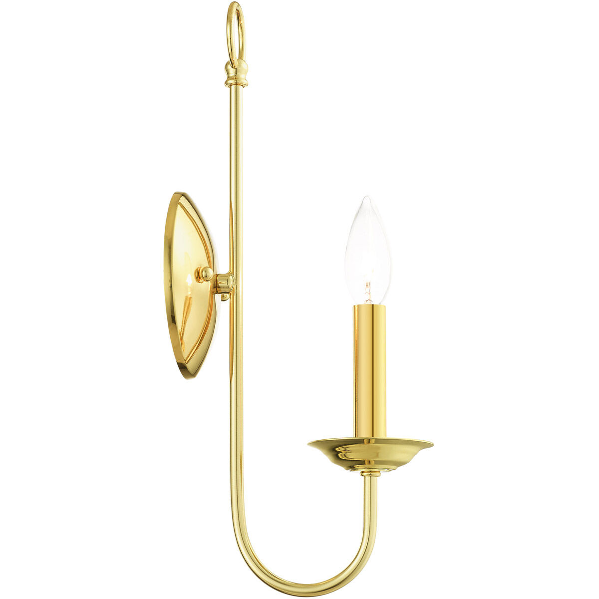 Estate 1 Light 5 inch Polished Brass Sconce Wall Light