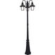 Monterey 3 Light 80.13 inch Black Outdoor 3 Head Post Light
