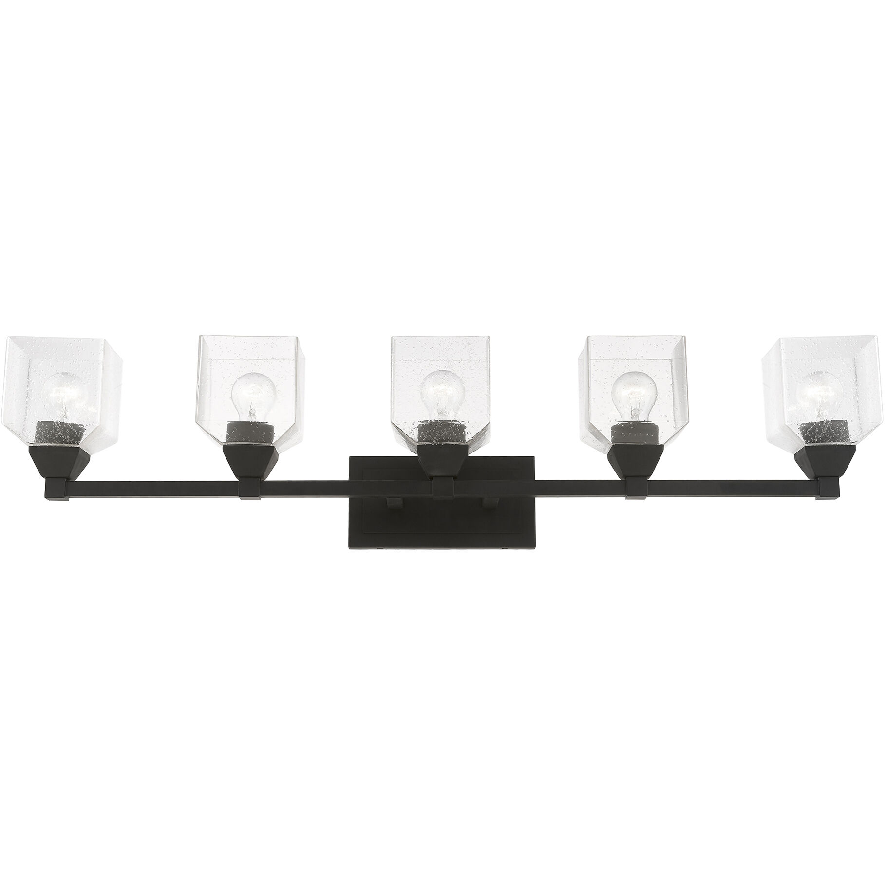 Aragon 5 Light 42 inch Black Vanity Sconce Wall Light