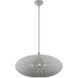 Charlton 3 Light 24 inch Nordic Gray with Brushed Nickel Accents Pendant Ceiling Light