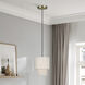 Monroe 1 Light 7 inch Antique Brass Mini Pendant Ceiling Light