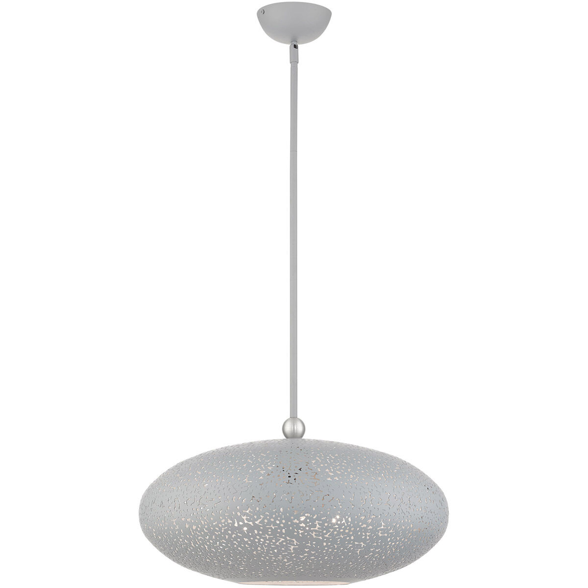 Charlton 3 Light 20 inch Nordic Gray with Brushed Nickel Accents Pendant Ceiling Light