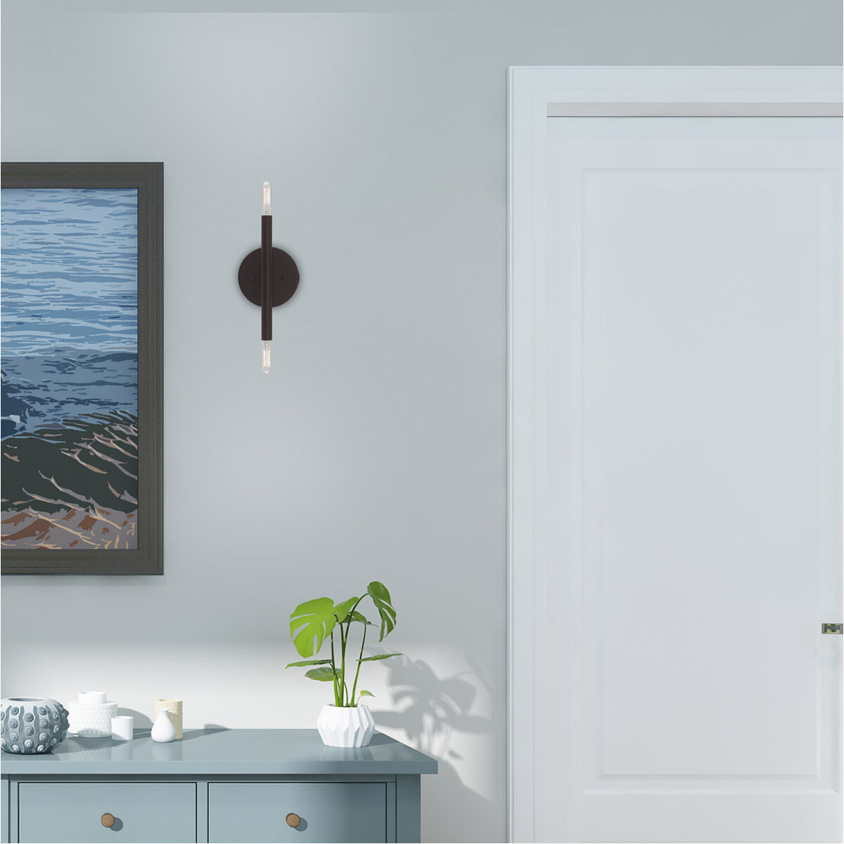 Copenhagen 2 Light 5 inch Bronze ADA ADA Wall Sconce Wall Light