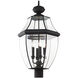 Monterey 4 Light 29 inch Black Outdoor Post Top Lantern