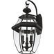 Monterey 3 Light 23 inch Black Outdoor Wall Lantern