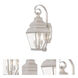 Exeter 2 Light 21.5 inch Brushed Nickel Medium Outdoor Wall Lantern