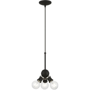 Lansdale 3 Light 7 inch Black with Brushed Nickel Accents Pendant Ceiling Light