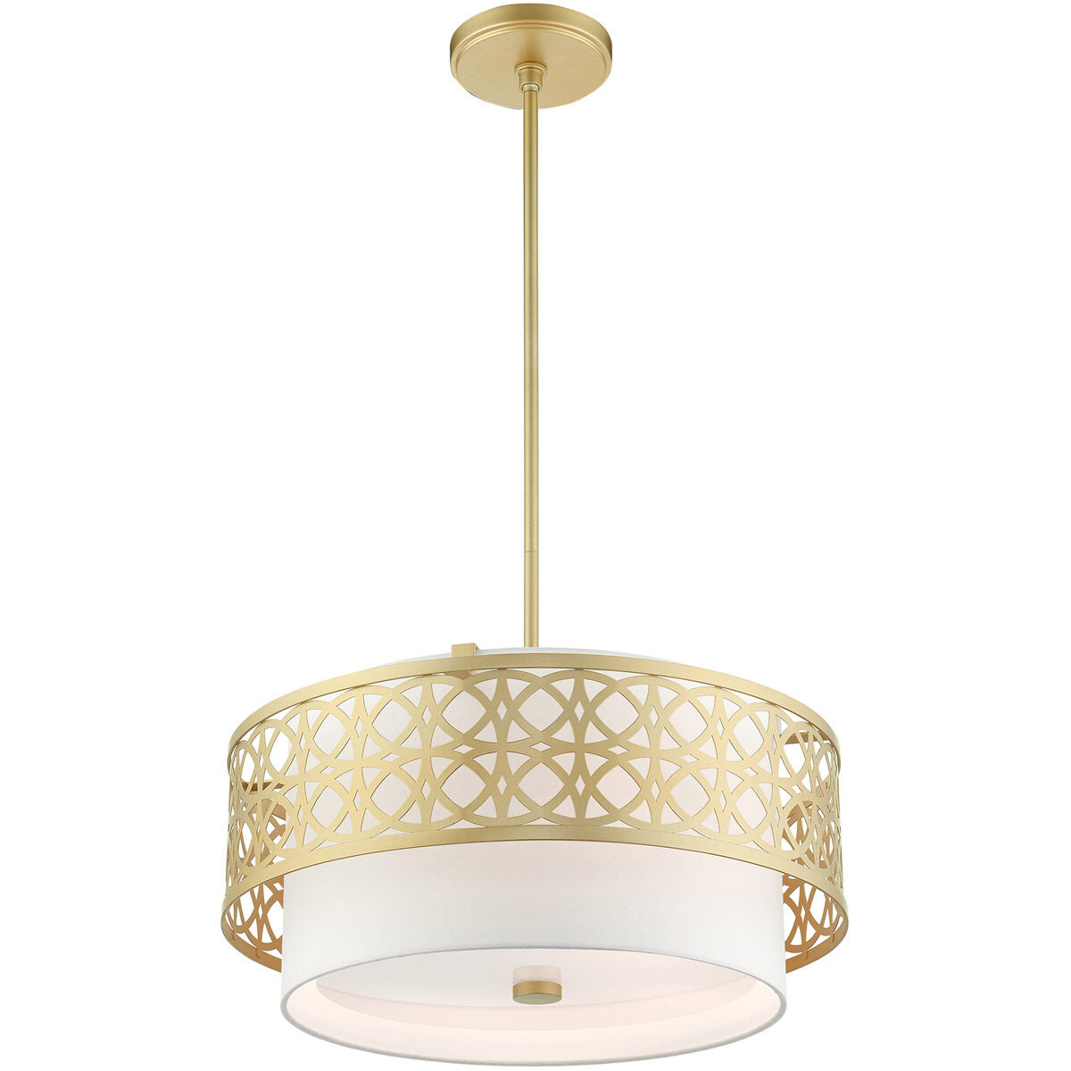 Calinda 4 Light 20 inch Soft Gold Pendant Chandelier Ceiling Light