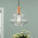 Everett 1 Light 9 inch Shiny Orange Pendant Ceiling Light