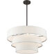 Warrenville 4 Light 23 inch Bronze Pendant Chandelier Ceiling Light