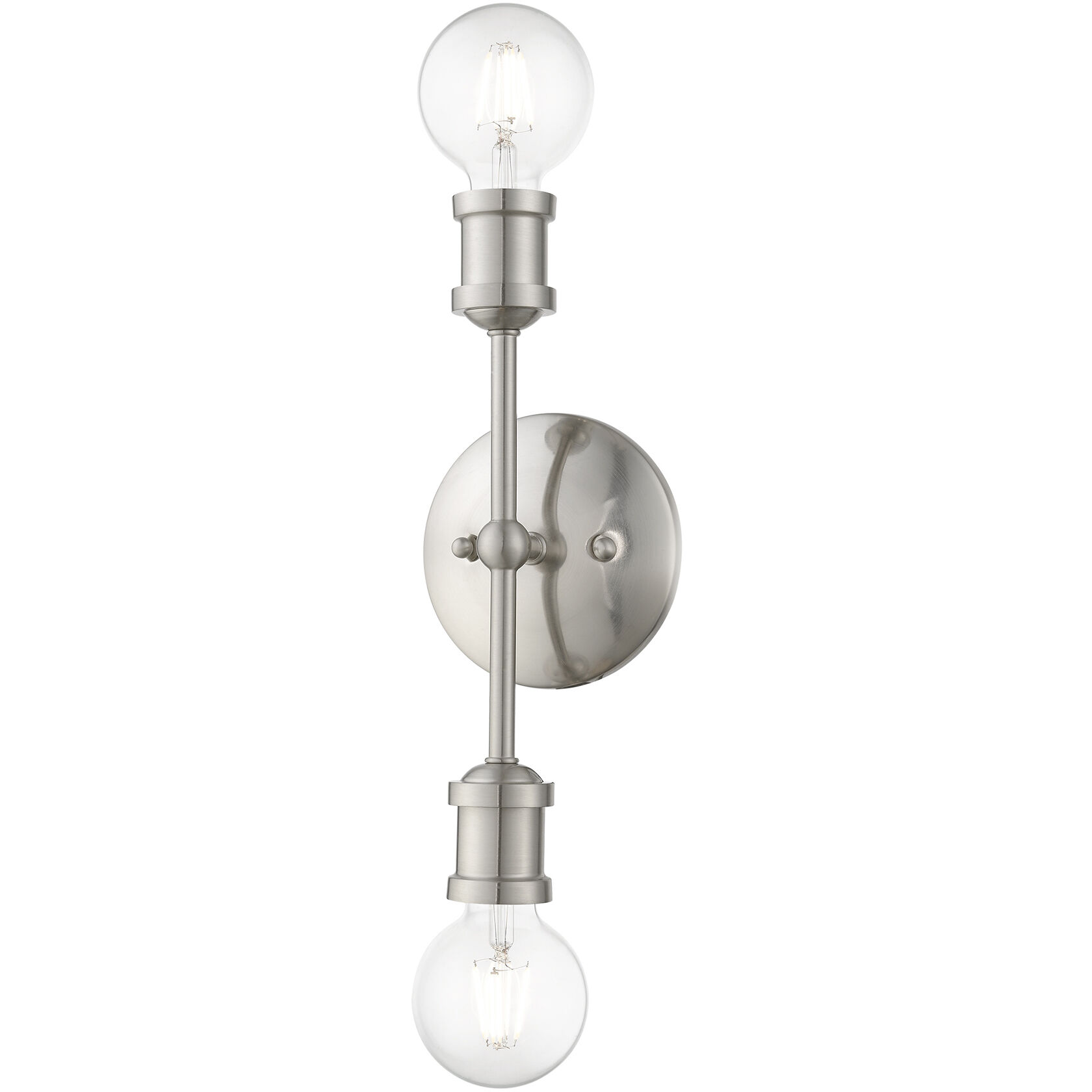 Lansdale 2 Light 5 inch Brushed Nickel Vanity Sconce Wall Light