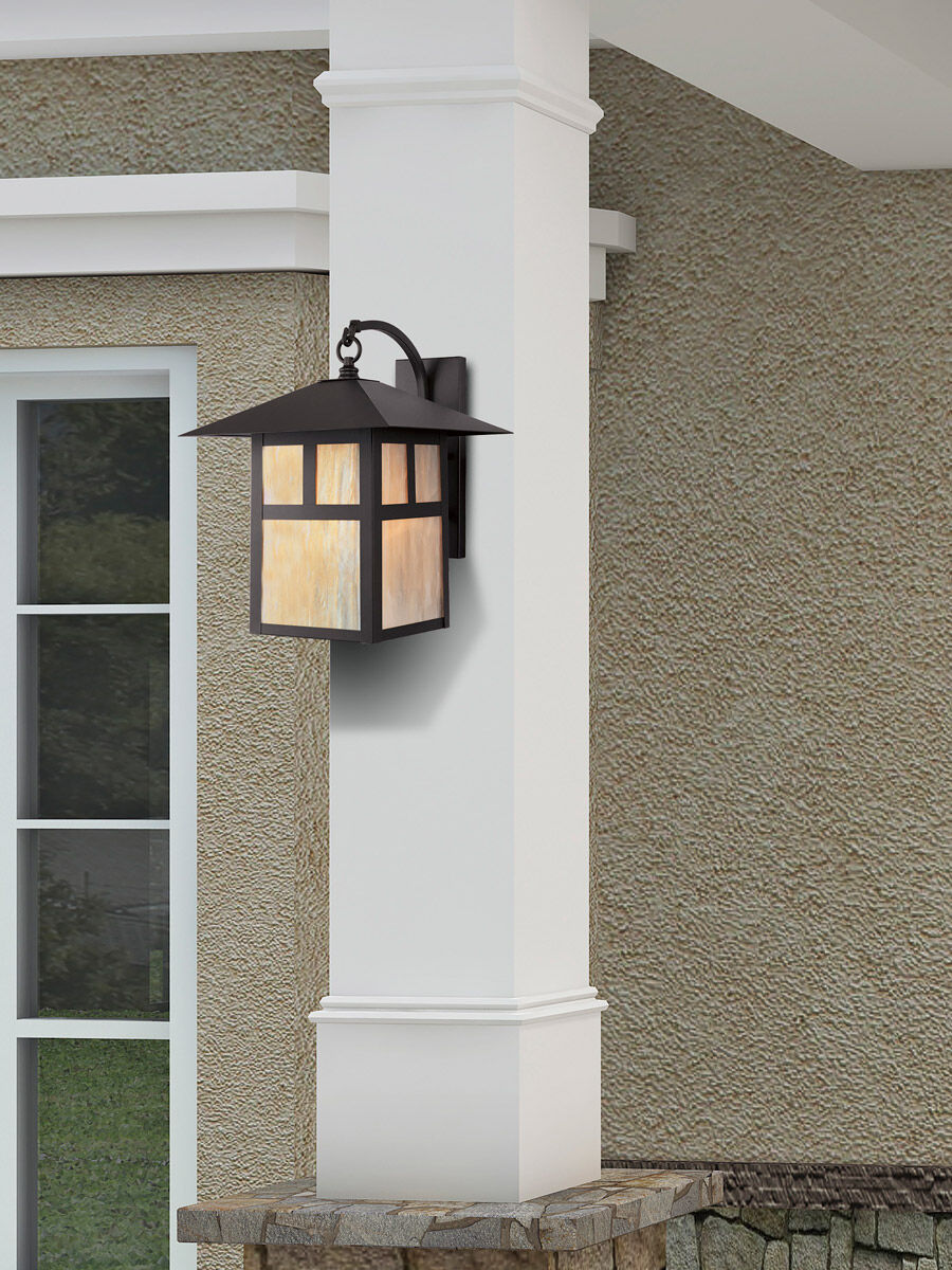 Montclair Mission 1 Light 17 inch Bronze Outdoor Wall Lantern