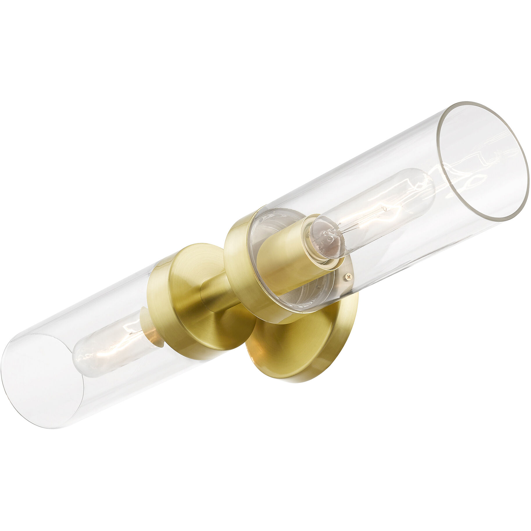 Ludlow 2 Light 4.25 inch Satin Brass Vanity Sconce Wall Light