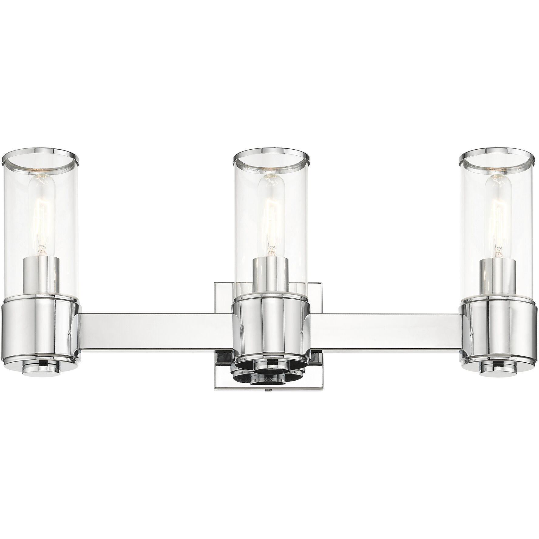 Quincy 3 Light 22.5 inch Polished Chrome Vanity Wall Sconce Wall Light