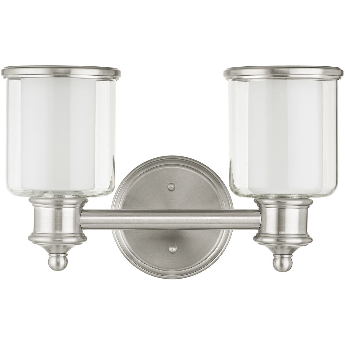 Middlebush 2 Light 15 inch Brushed Nickel Bath Vanity Wall Light