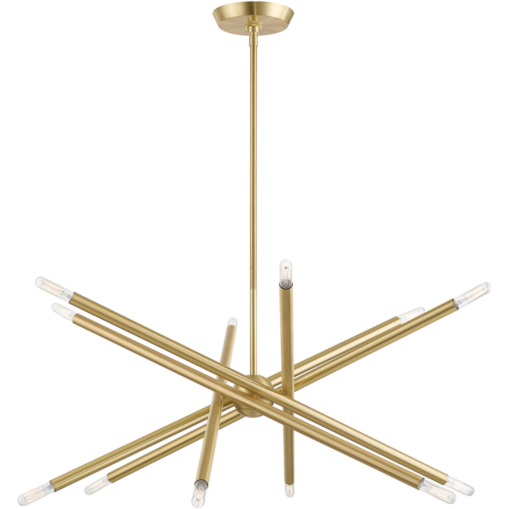 Soho 12 Light 28 inch Satin Brass Chandelier Ceiling Light