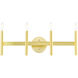 Copenhagen 4 Light 24 inch Satin Brass ADA Vanity Sconce Wall Light