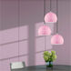 Allison 1 Light 10 inch Shiny Pink Mini Pendant Ceiling Light