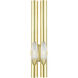 Acra 2 Light 5 inch Satin Brass ADA ADA Double Sconce Wall Light