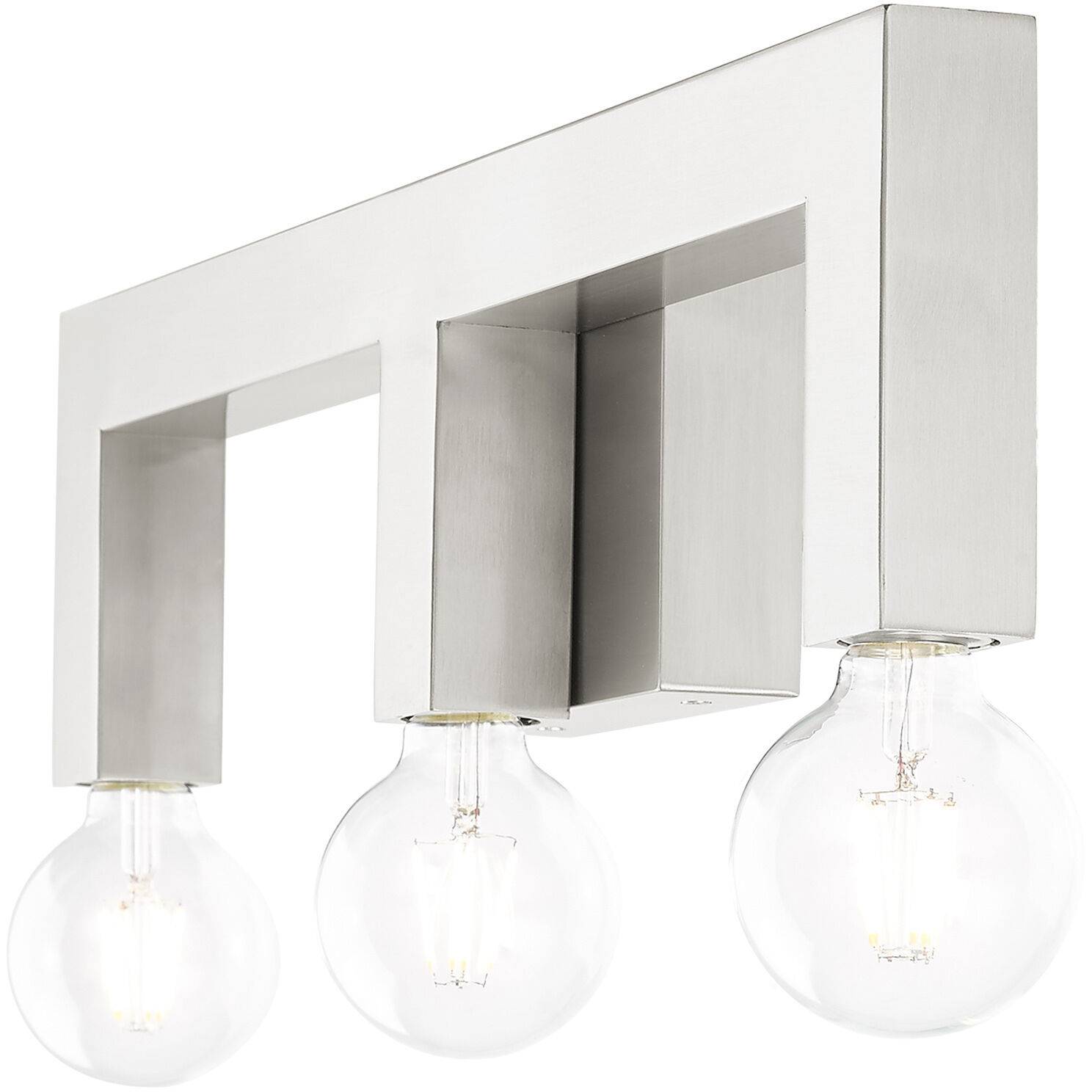 Solna 3 Light 22 inch Brushed Nickel Vanity Sconce Wall Light