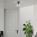 Glendon 1 Light 8.25 inch Black with Brushed Nickel Finish Accents Semi-Flush Ceiling Light in Black with Brushed Nickel Accent