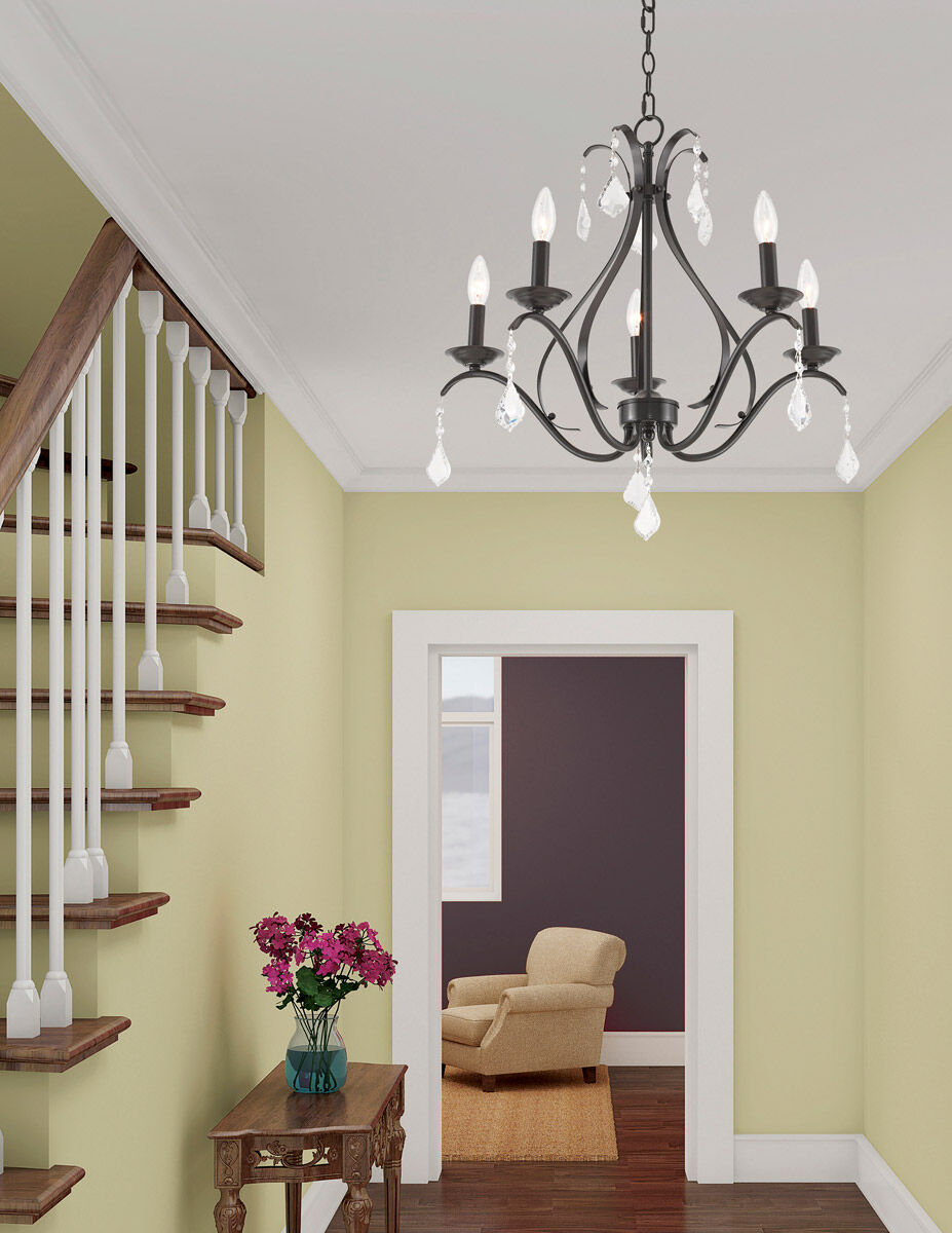 Caterina 5 Light 24 inch English Bronze Chandelier Ceiling Light