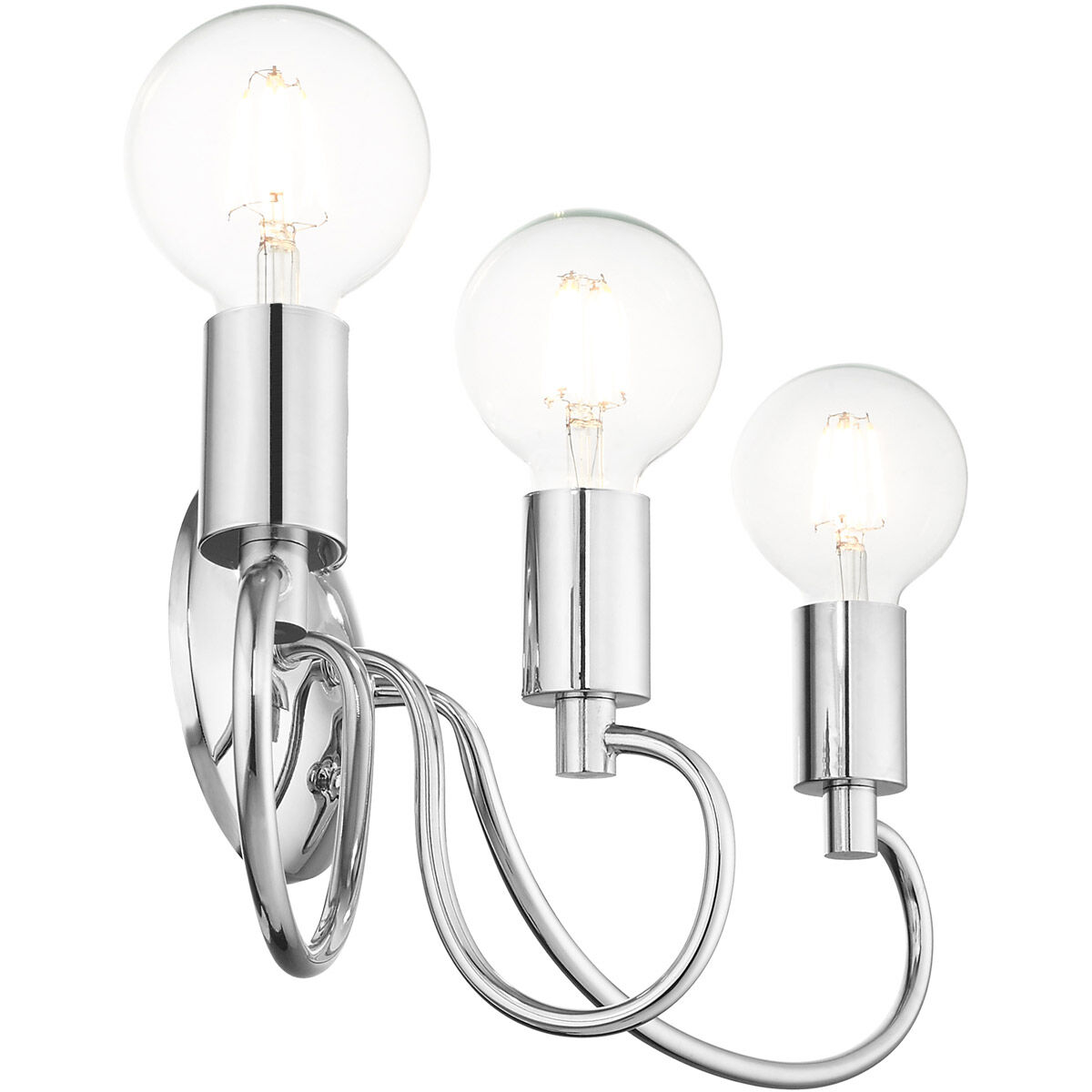 Bari 3 Light 22 inch Polished Chrome Vanity Sconce Wall Light