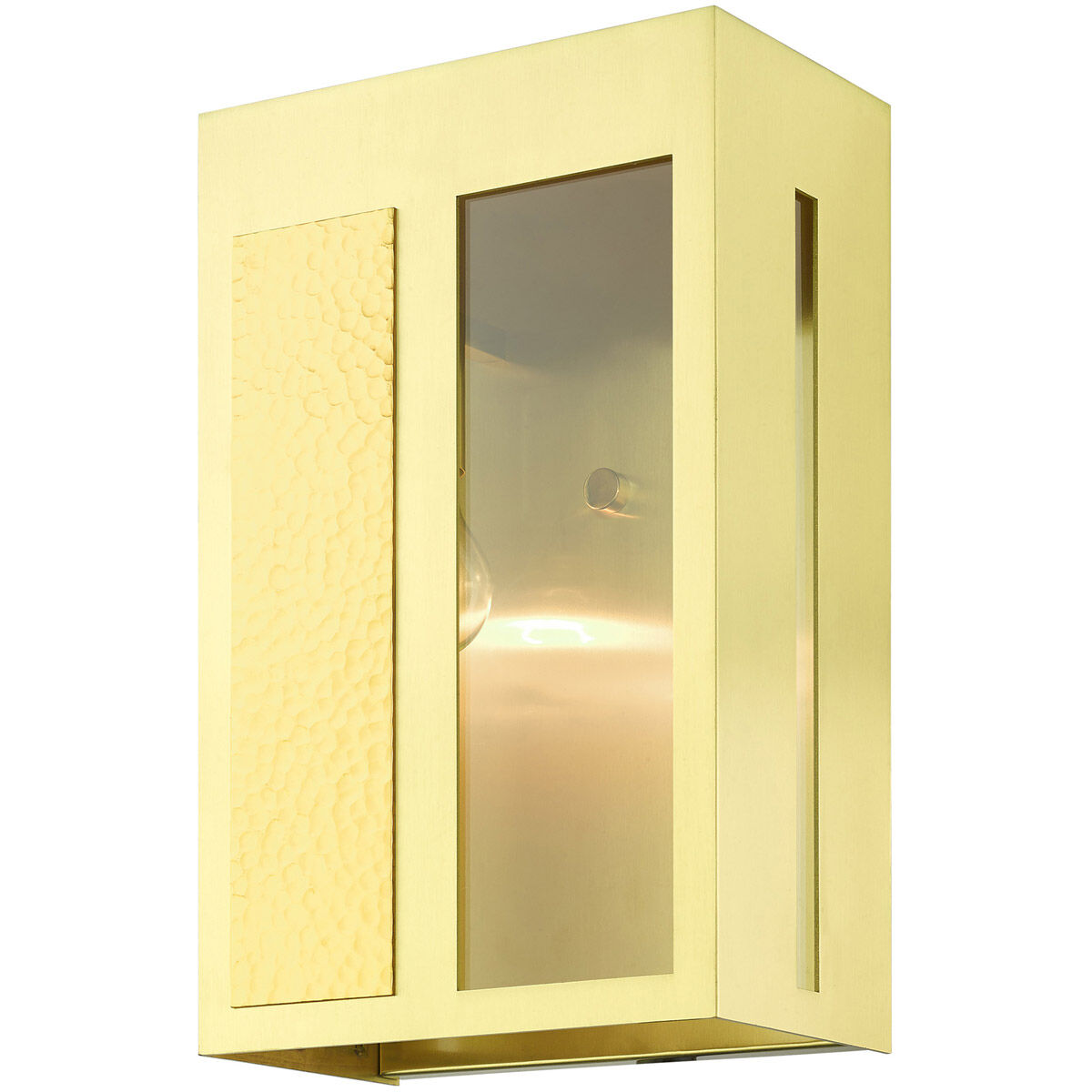 Lafayette 1 Light 14 inch Satin Brass Outdoor Wall Lantern