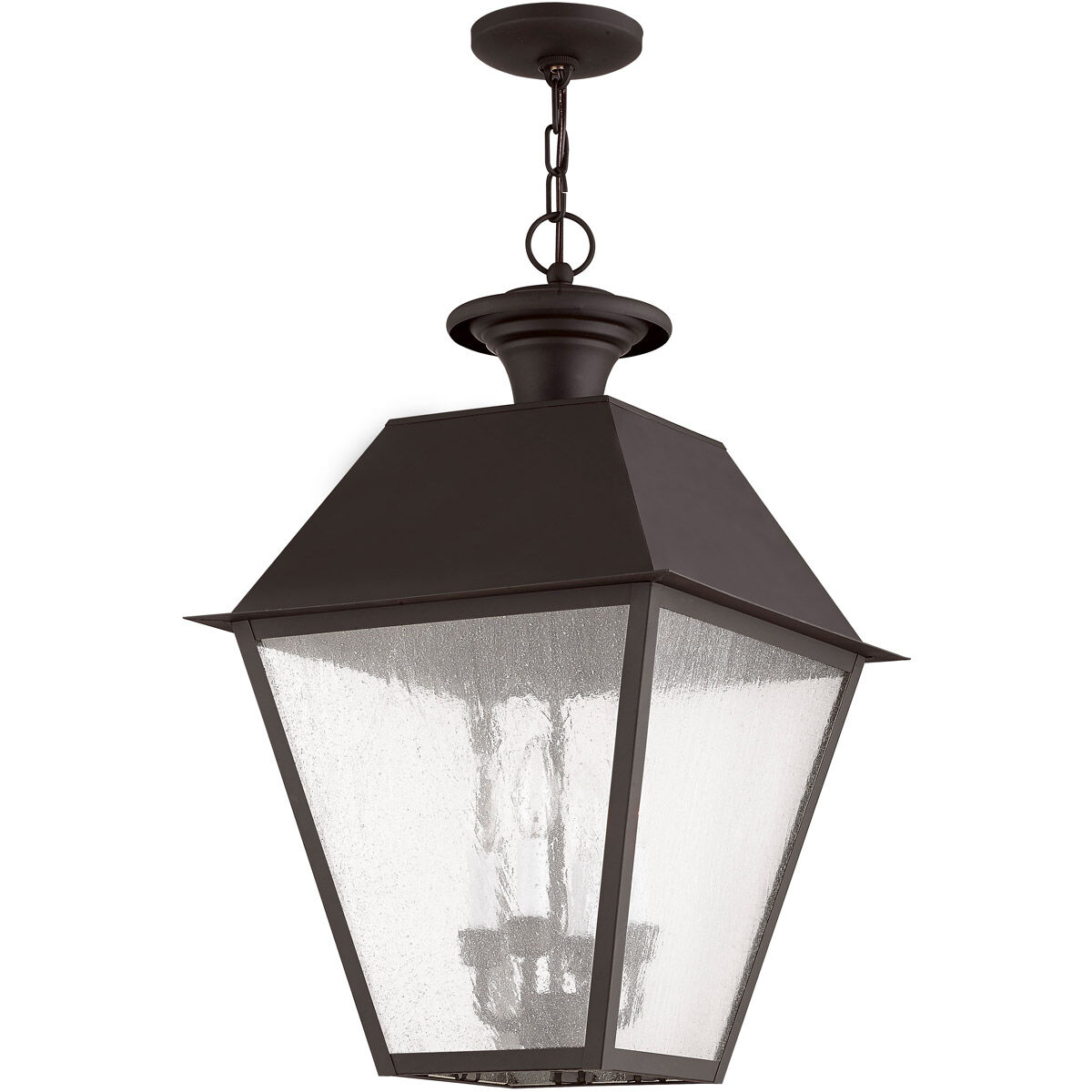 Mansfield 4 Light 15 inch Bronze Outdoor Pendant Lantern