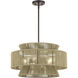 Florell 5 Light 22 inch English Bronze Pendant Chandelier Ceiling Light