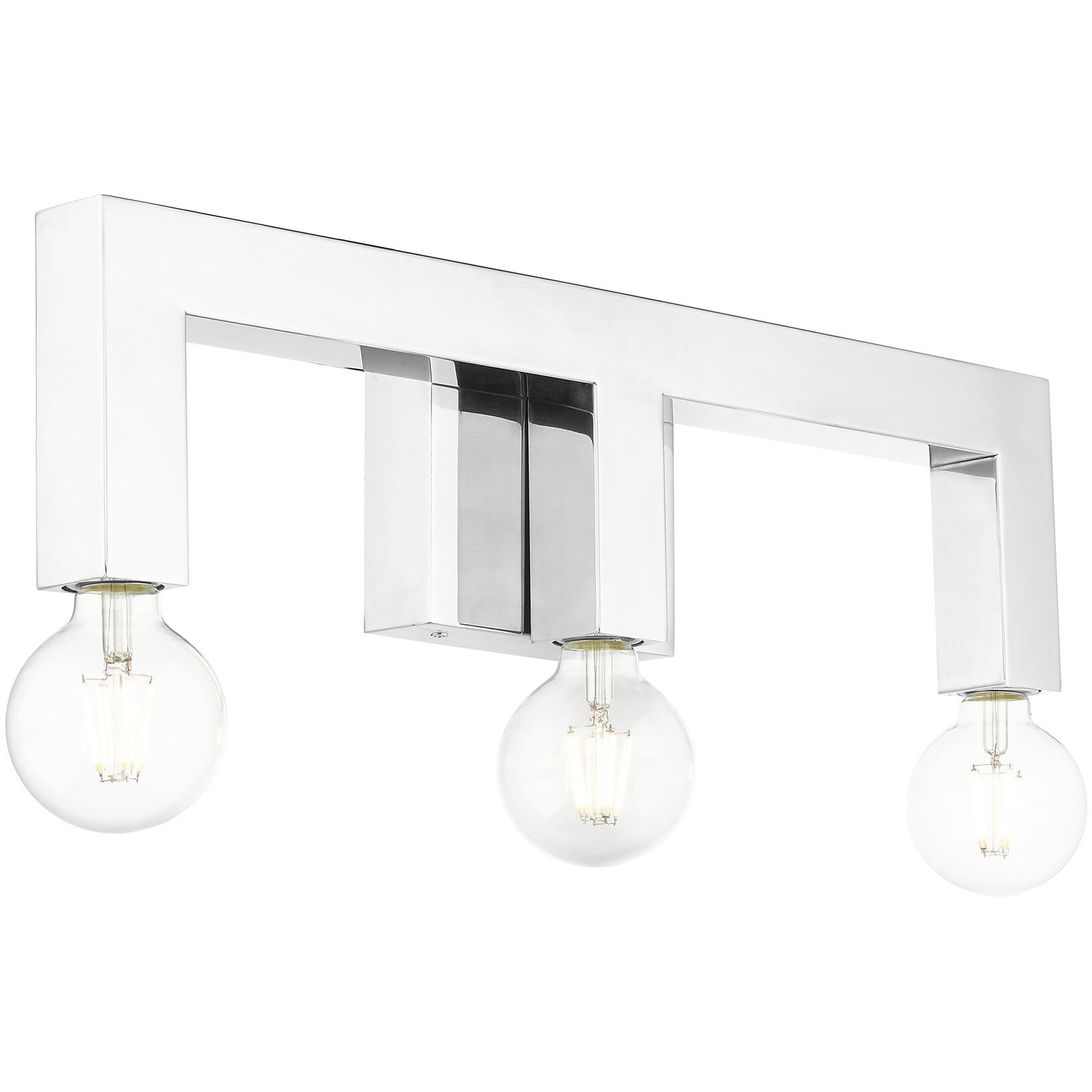 Solna 3 Light 22 inch Polished Chrome Vanity Sconce Wall Light