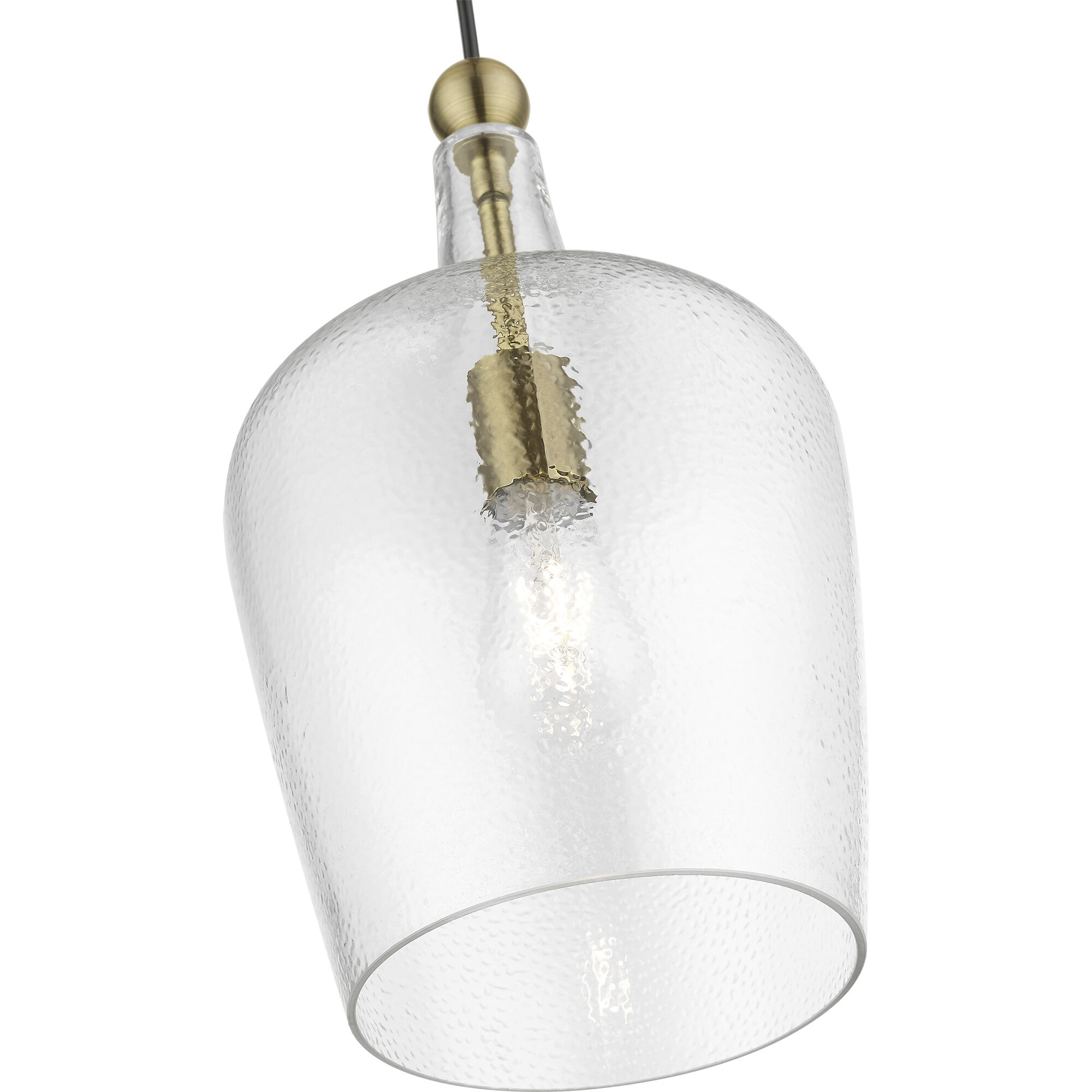 Avery 1 Light 9 inch Antique Brass Single Pendant Ceiling Light, Single