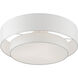 Meridian 3 Light 18 inch Brushed Nickel Semi-Flush Ceiling Light