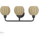 Summervine 3 Light 23.5 inch Bronze Vanity Wall Sconce Wall Light