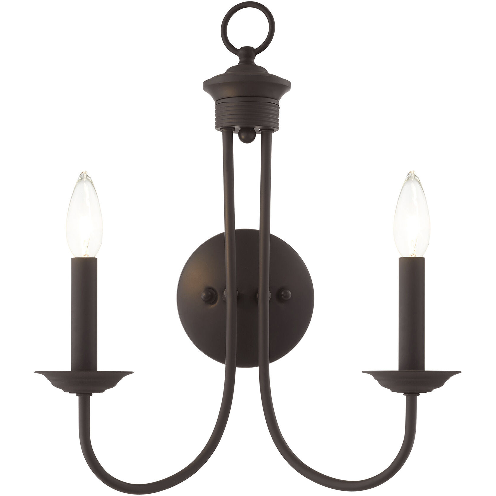 Estate 2 Light 14 inch Bronze Sconce Wall Light