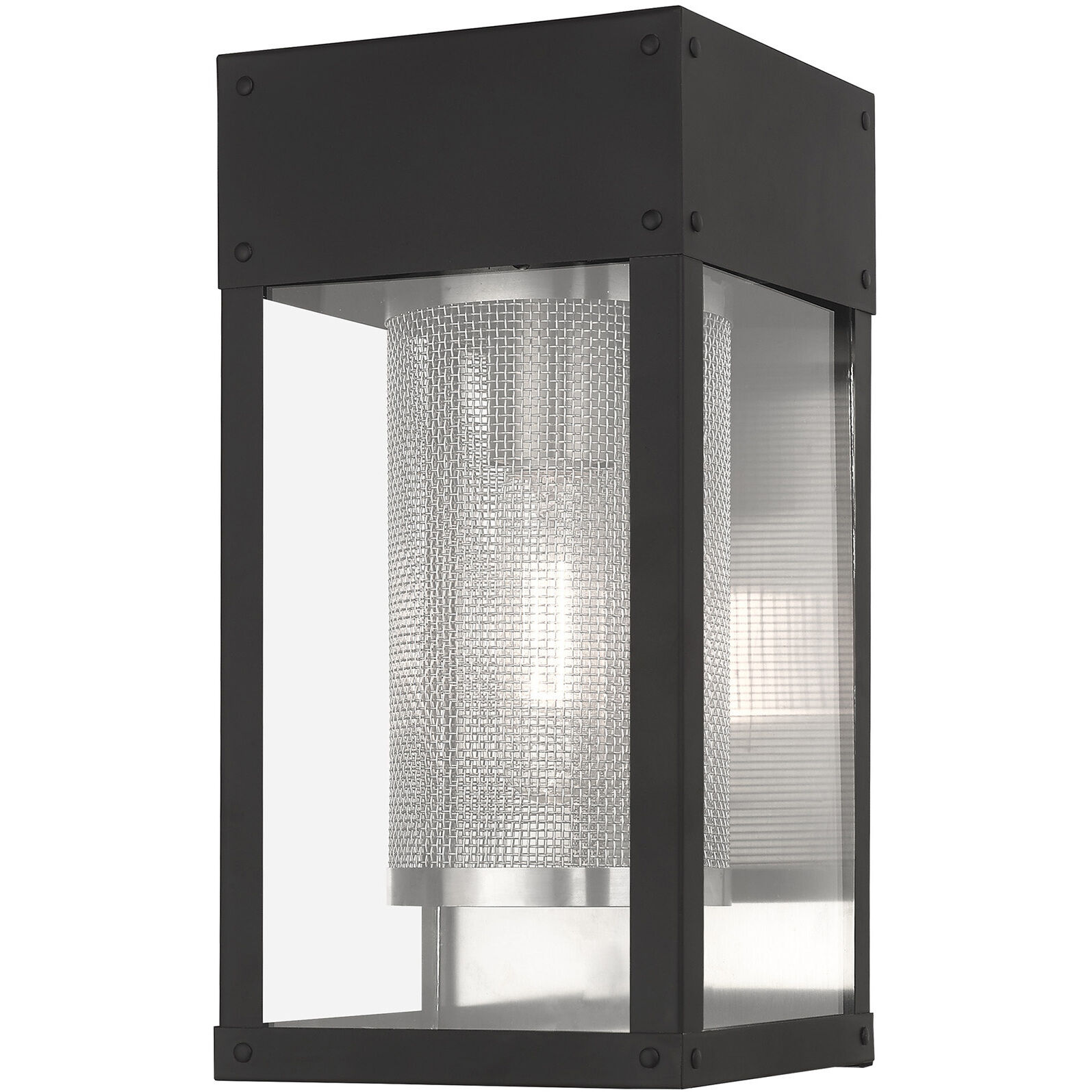 Franklin 1 Light 12 inch Black Outdoor Wall Lantern