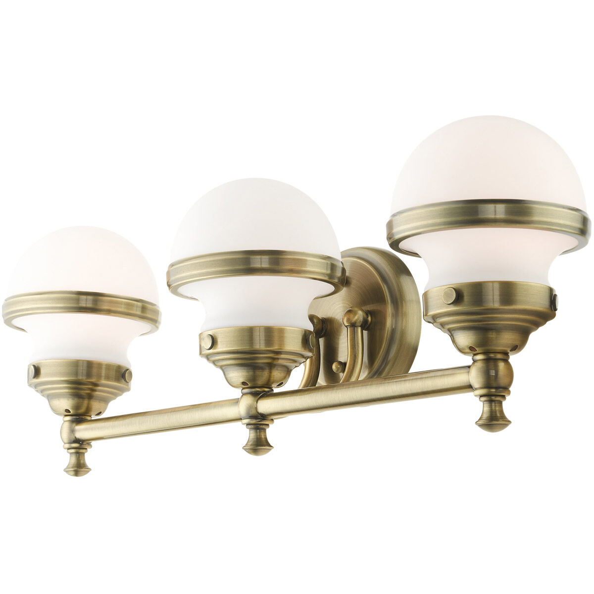 Oldwick 3 Light 24 inch Antique Brass Vanity Sconce Wall Light