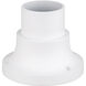 Outdoor Pier Mount Adapters 4.5 inch Textured White Pier Mount Adapter