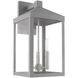 Nyack 3 Light 17.5 inch Nordic Gray Outdoor Wall Lantern