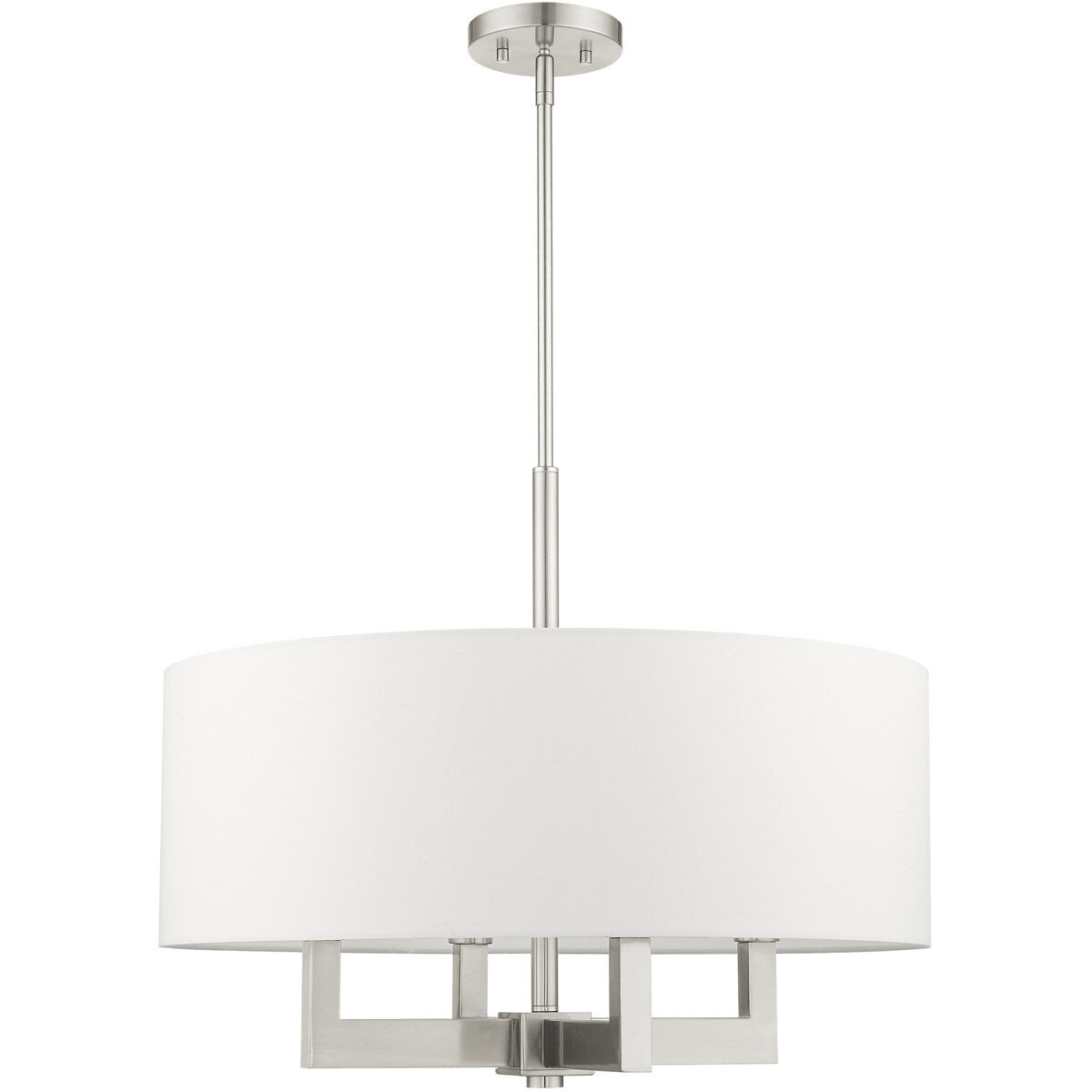 Cresthaven 4 Light 24 inch Brushed Nickel Chandelier Ceiling Light